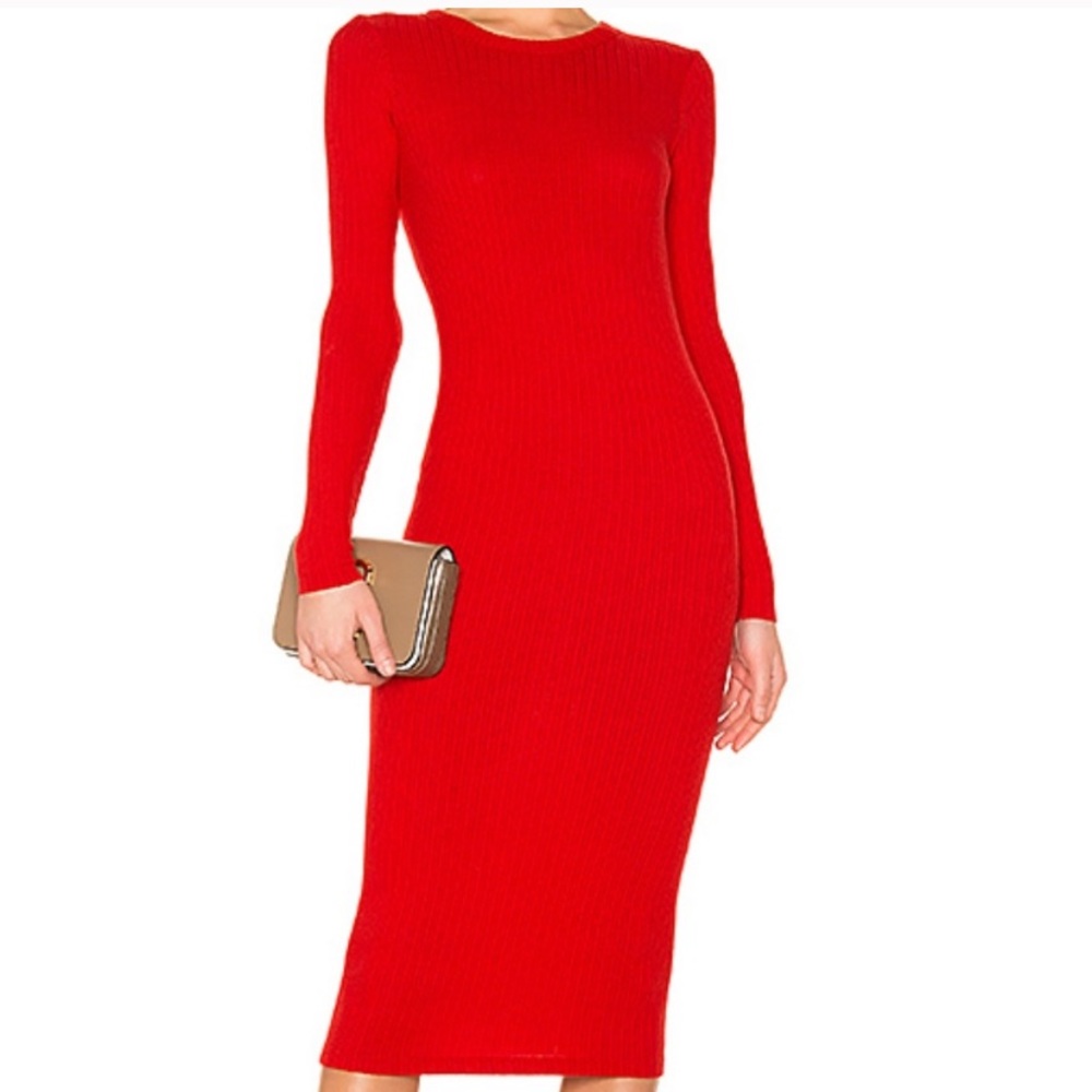 Bright midi dress!
